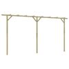 vidaXL dārza pergola, 410x40x203 cm, koks