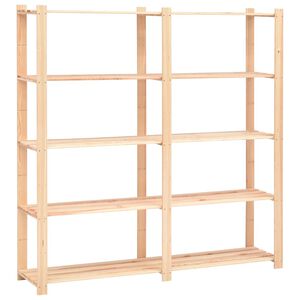 vidaXL 5-līmeņu glabā&scaron;anas plaukts, 170x38x170 cm, priedes koks