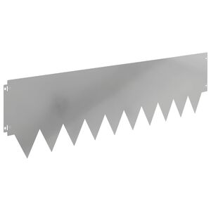 vidaXL Zāliena Apmale 10 gab. 103 x 30 cm Tērauds Sudraba