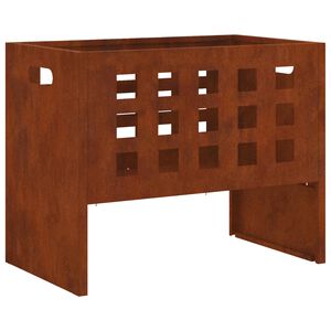 vidaXL Uguns bļoda Brūna 50 x 30 x 40 cm Tērauds