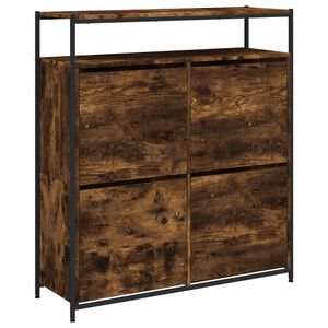 vidaXL apavu skapītis ar 4 atvilktnēm, ozolkoka krāsa, 100x34x112 cm