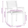 vidaXL Dārza krēsls 2 pcs Brūna 56 x 57 x 87 cm Cietā akācijas koks