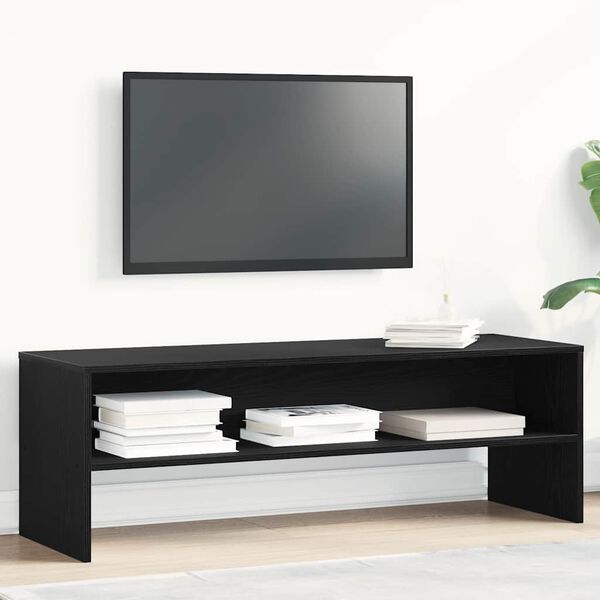 vidaXL TV skapis Melns ozols 120x40x40 cm Engineered Wood