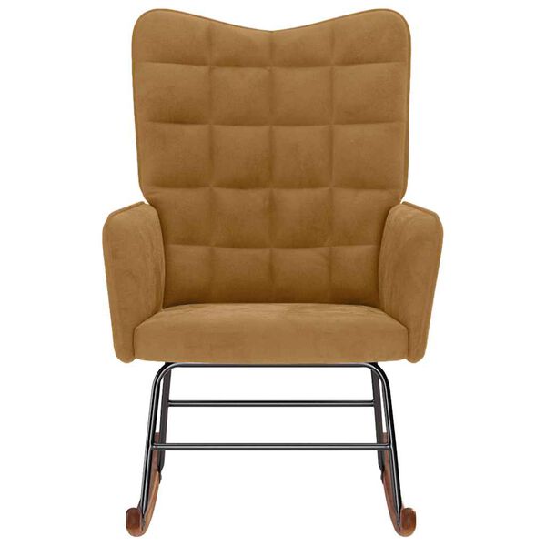 vidaXL &scaron;ūpuļkrēsls, brūns samts