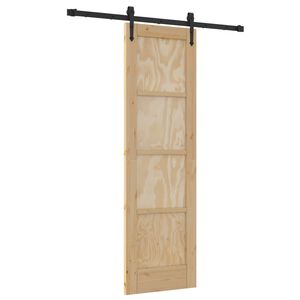 vidaXL Slīdo&scaron;ās durvis ORKDAL 61 x 198,5 cm Priedes masīvkoks Dabiska
