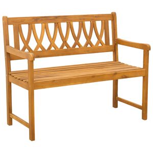 vidaXL Āra sols Dabiska 110 x 55,5 x 90 cm Cietā akācijas koks