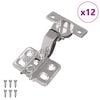 vidaXL Eņģe 12 gab. Niķelis 85 x 52,5 x 9,5 mm Dzelzs