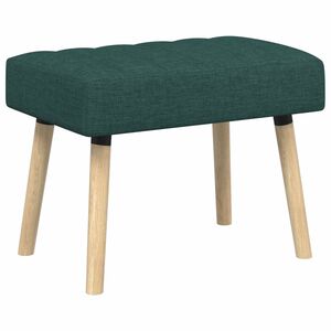 vidaXL Kanāla pūkains sols Tum&scaron;i zaļ&scaron; 60 x 40 x 45 cm Audums