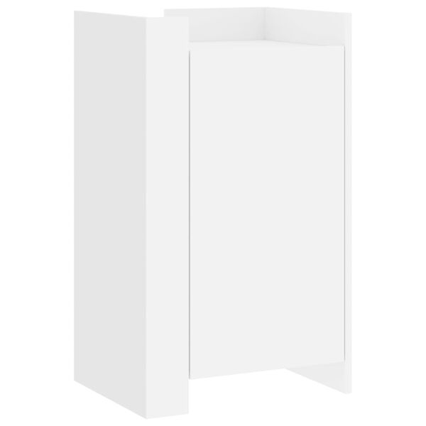 vidaXL kumode, balta, 45x35x75 cm, inženierijas koks