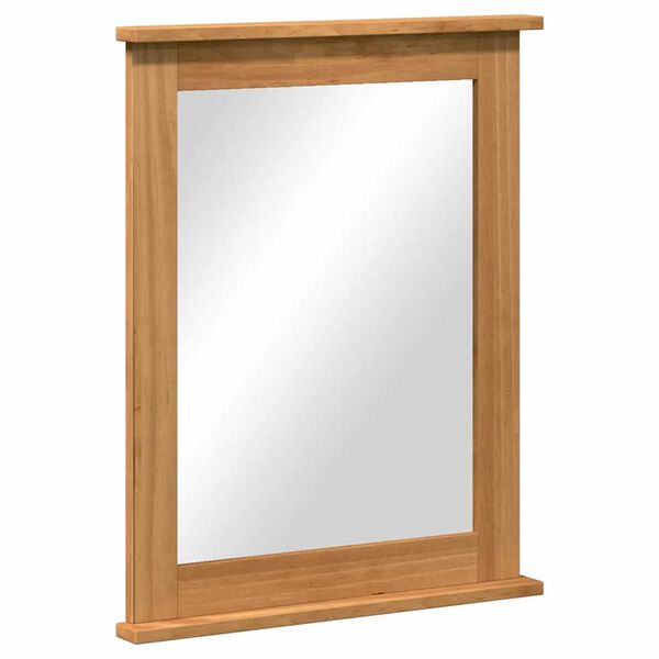 vidaXL Spogulis VIGO medus brūna 55.5 x 5 x 70 cm Priedes masīvkoks