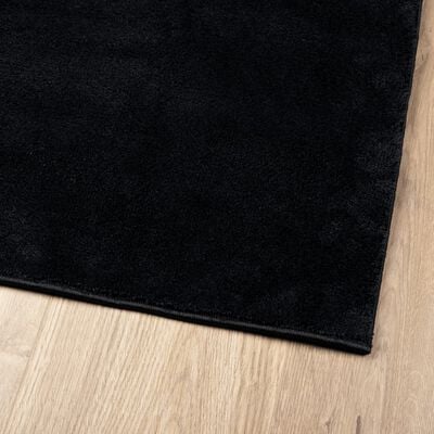 vidaXL paklājs OVIEDO, īsa spalva, melns, 160x230 cm