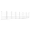 vidaXL gabionu siena ar 8 stabiem, U-forma, dzelzs, 860x20x200 cm