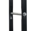 vidaXL malkas uzglabā&scaron;anas statīvs, melns, 100x25x200 cm, tērauds