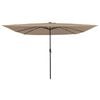 vidaXL Dārza parasols Pelēkbrūna 295 x 295 x 245 cm