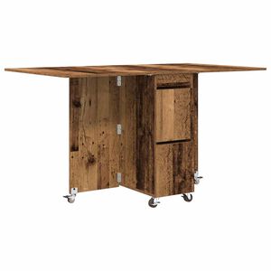 vidaXL Ēdamistabas galds 140 x 80 x 77 cm Inženierijas koks Vecs koks