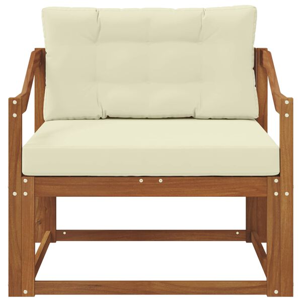 vidaXL Āra vidējā dīvāns Cietā akācijas koks Dabiska