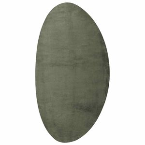 vidaXL Teritorijas paklāji HUARTE Meža zaļ&scaron; 100 x 200 cm Poliesters