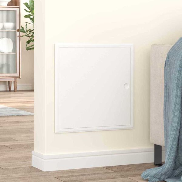 vidaXL Pieejas panelis Balts 63 x 33 x 3 cm Tērauds
