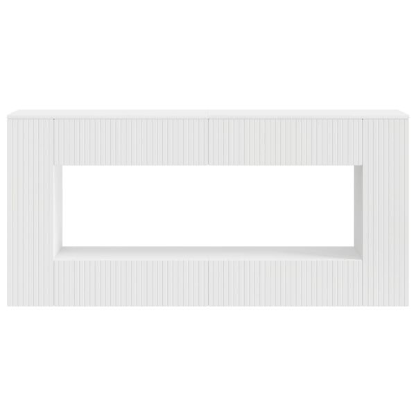 vidaXL Konsoles galds Balts 155 x 29 x 74 cm Inženierijas koks