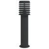 vidaXL āra zemes lampa, melnas, 60 cm, nerūsējo&scaron;s tērauds