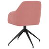 vidaXL virtuves krēsli, 6 gab., rozā samts