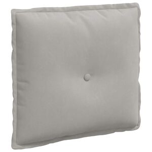 vidaXL Atpakaļ spilvens Gai&scaron;i pelēka 50 x 45 cm Mikrofibra