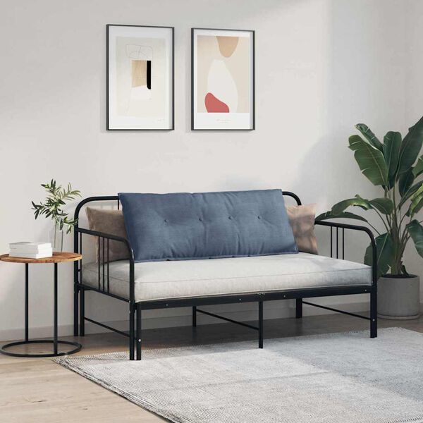 vidaXL Atpakaļ spilvens Zila 120 x 50 cm Korduroja audums