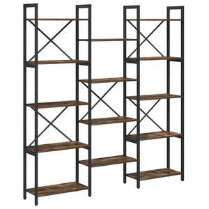 vidaXL Grāmatu plaukts 156 x 25 x 167 cm Inženierijas koks
