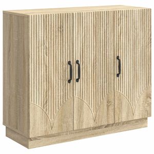 vidaXL Puse Sonomas ozols 89 x 34,5 x 77 cm Inženierijas koks