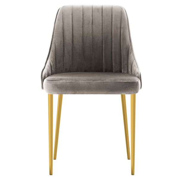 vidaXL virtuves krēsli, 4 gab., gai&scaron;i pelēks samts