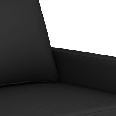 vidaXL atpūtas krēsls, melns, 60 cm, samts