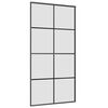 vidaXL bīdāmās durvis, stiprinājumi, stikls, alumīnijs, 102,5x205 cm