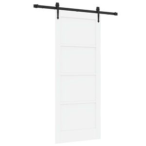 vidaXL Slīdo&scaron;ās durvis ORKDAL 83 x 202 cm Priedes masīvkoks Balts