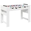 vidaXL Frizbija galds Balts 125 x 60,5 x 80 cm Inženierijas koks
