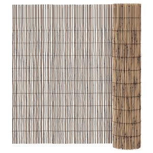 vidaXL dārza žogs, 400x100 cm, niedres