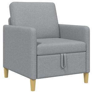 vidaXL Sofas ar uzglabā&scaron;anu Gai&scaron;i pelēka 72 x 78 x 87 cm Poliesters
