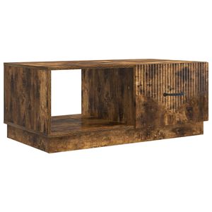 vidaXL Kafijas galdiņ&scaron; Kūpināts ozols 90 x 50 x 37 cm