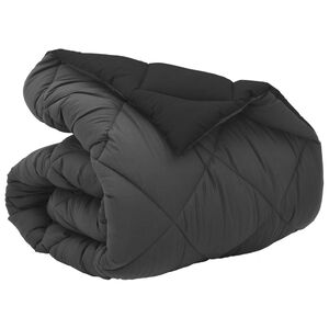 vidaXL Ziemas gultas sega 135 x 200 cm 450 gsm Melns un Anthracite