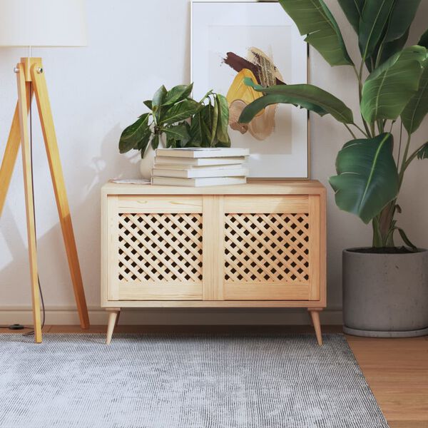 vidaXL skapja durvis, līstī&scaron;u dizains, 2 gab., 39,5x39,5 cm, priede