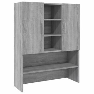 vidaXL veļasma&scaron;īnas skapītis, pelēka ozolkoka krāsa, 70,5x25,5x90 cm
