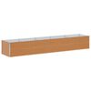 vidaXL Augstā puķu kaste Gai&scaron;i brūns 485 x 100 x 68 cm Cinkots tērauds