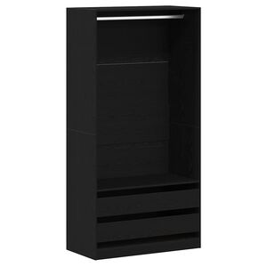 vidaXL Skapis Melns ozolkoks 100 x 50 x 200 cm
