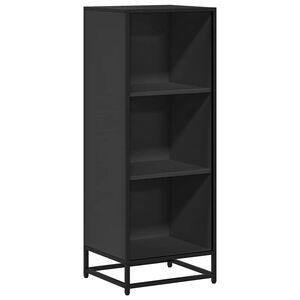 vidaXL grāmatu plaukts, melns, 40x35x107,5 cm, inženierijas koks