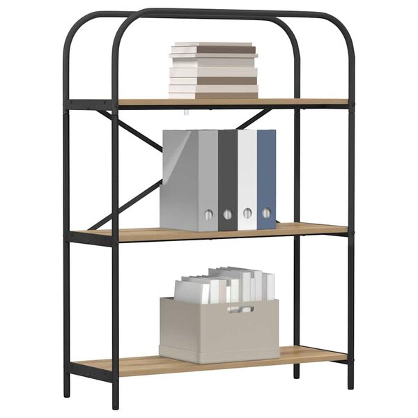 vidaXL Grāmatu plaukts Artisānā ozols 80 x 30 x 109 cm