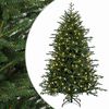 vidaXL Mākslīgā Saliekamā Ziemassvētku Egle 150 cm 150 LED Silti balts