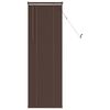 vidaXL Venēcijas žalūzija Tum&scaron;i brūna ar rakstu 150 x 40 cm 25 mm PVC