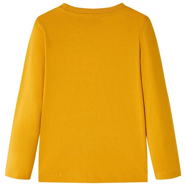 Bērnu krekls ar garām piedurknēm, dzeltenbrūns, 92