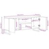 vidaXL Televizora skapī&scaron;a Brūna 105 x 33 x 46 cm Cieta mango koksne