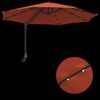 vidaXL Dārza parasols Sarkanbrūns 248 x 248 x 148 cm