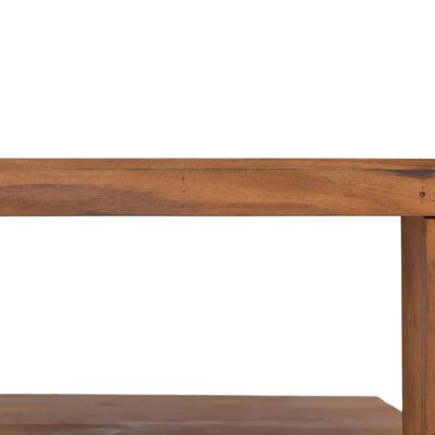 vidaXL kafijas galdiņš, 65x65x33 cm, masīvs tīkkoks